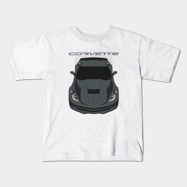 Corvette C7 - Grey Kids T-Shirt by V8social